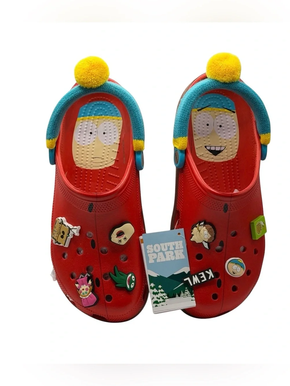 Crocs x South Park Cartman Classic Clog Slip On Red Comfort Unisex